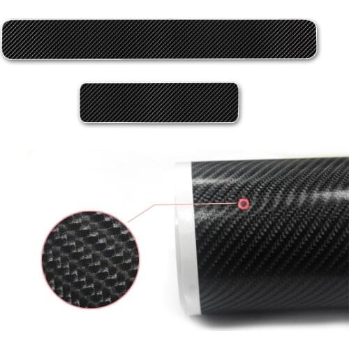 Welcome Pedal Protector For SKODA KAROQ Car Door Sill Scuff Plate 4D Carbon Fiber Sticker Car Accessories Auto Part 4Pcs