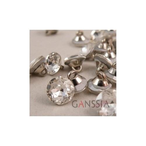 10pcs/lot High-grade Crystal Buttons Sewing Shirt Button for Clothing DIY Scrapbooking(SS-244)