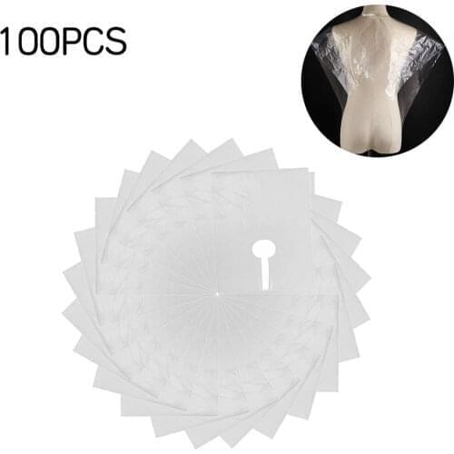 100pcs Disposable Hairdresser Hairdressing Apron Haircut Capes Waterproof Cloth Salon Hair Cutting Gown Barber Cloth Cape
