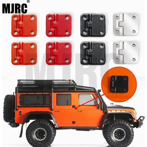 4PCS Trx4 TRX6 Colored Metal Door Hinge for 1:10 RC Track Truck Traxxas TRX-4 Defender TRX4 Lily Page
