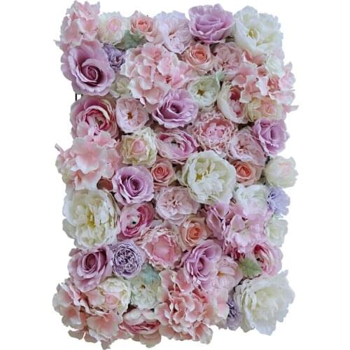 60X40CM Artificial Silk Rose Flower Wall Wedding Valentines day Decoration Silk Hydrangea Wedding Party Decoration Backdrop