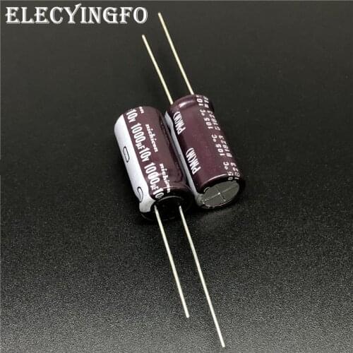 10pcs/100pcs 1000uF 10V NICHICON PM Series 10x20mm 10V1000uF Super Low Impedance Long Life Aluminum Electrolytic capacitor