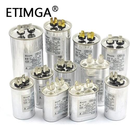 CBB65 Air Conditioner Compressor Start Capacitor 20/25/30/35/40/45/50/60/70UF 450V
