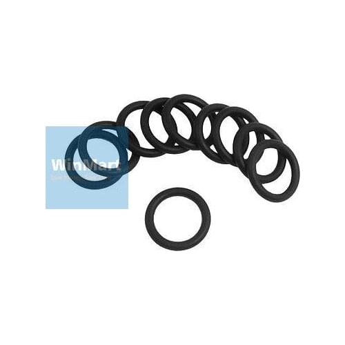 20 Pcs 25mm x 3.5mm Black Silicone O Rings Oil Seals Gaskets