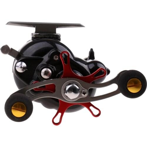 CNC Metal Fly Fishing Reel Right Handle Ice Fishing Wheel Raft Reel Big Game, Automatic Outgoing Line