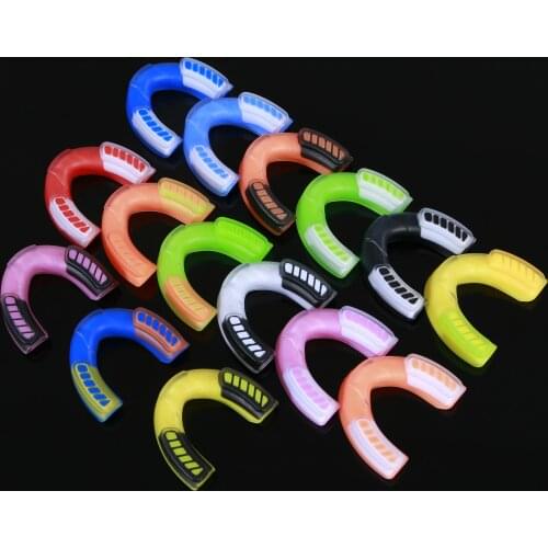 Adults EVA Multicolored MMA Basketball Muay Thai Boxing Mouthguard Sports Mouthpiece Teeth Protector Gear DEO