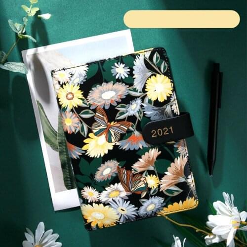 2021 Agenda Planner Organizer B6 Diary Notebook and Journal Weekly Grid Notepad Buckle Note Book Wonderful Traveler School Daily