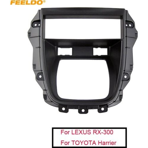 FEELDO Car Stereo Radio Fascia Frame For Lexus RX-300 Toyota Harrier 1Din Dash Panel Installation Mount Trim Kit