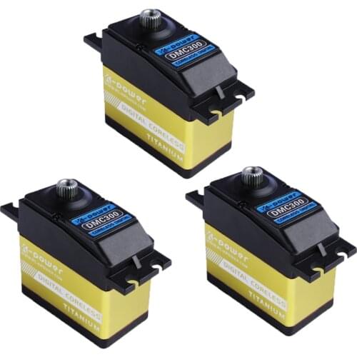 3PCS K-power DMC300 25KG High Torque Titanium Gear Coreless Digital Servo for RC Car Crawler SCX10 TRX4 RC Car Truck Robot Parts