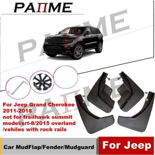 For Jeep Grand Cherokee 2011-2018 Set Front Rear Car Mud Flaps Mudflaps Splash Guards Mud Flap Mudguards YC101025