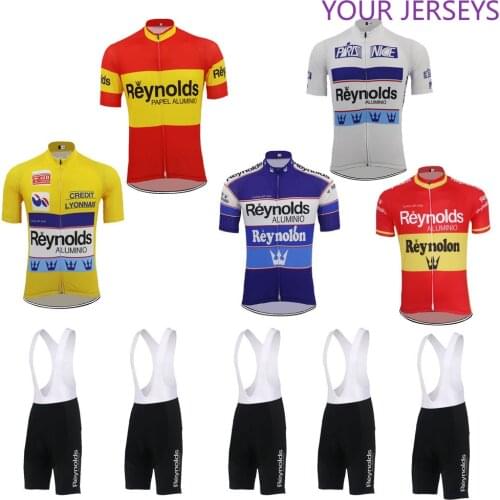 2022 Cycling Jersey Set Men DH MTB Short Sleeve Bike Wear Jersey Set Bib Shorts Gel Pad Ropa Ciclismo Red Yellow White Clothing