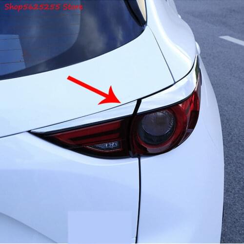 Rear Headlight Trim Sequins For Mazda CX5 CX-5 2017 2018 2019 2020 Accessories Taillight Eyebrow Decoration Cover Modification