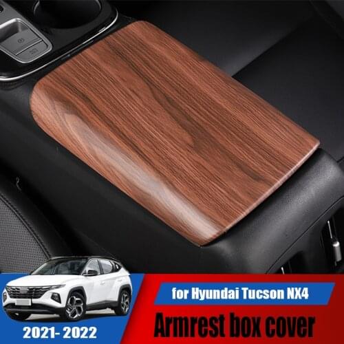 New car armrest box protective ABS cover decoration modification suitable for Hyundai Tucson NX4 2021 2022