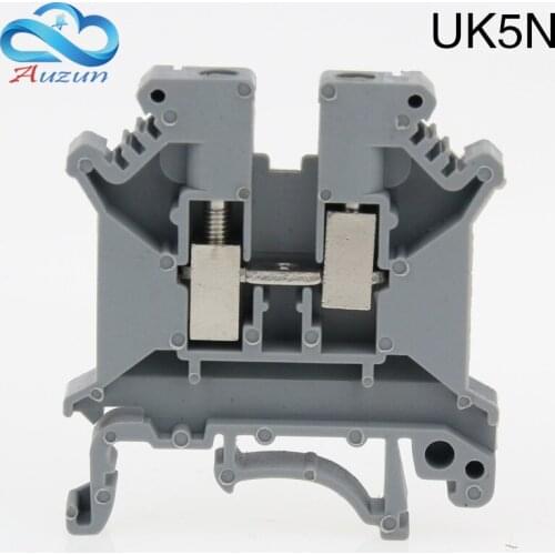 One pcs The UK5N guide type assembly terminal 4MM wiring terminal has a thick copper piece not silky