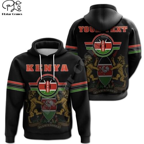 PLstar Cosmos Newest Africa Kenya Country Flag Tribe Culture Tattoo Pullover 3DPrint Men/Women Harajuku Funny Casual Hoodies B4