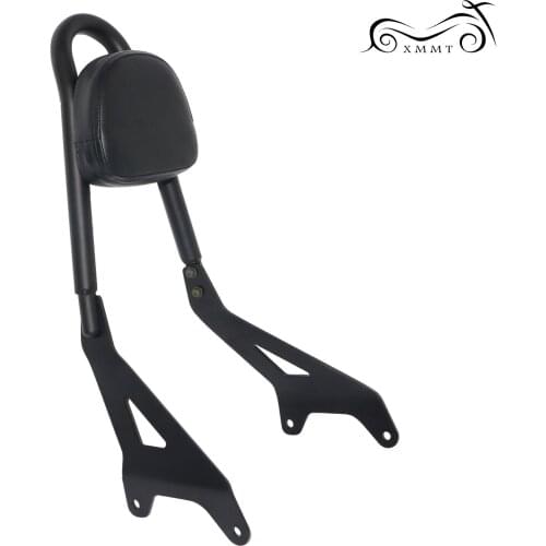 Motorcycle Backrest Shelf Sissy Bar Rear Passenger Seat Luggage Rack Cushion Pad For Yamaha Bolt XVS950 14-17