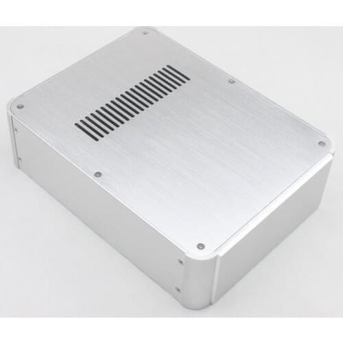 Size D323 W243 H90 All Aluminum Tube Amplifier Chassis Silver DAC Box Aluminum DIY Case WA73