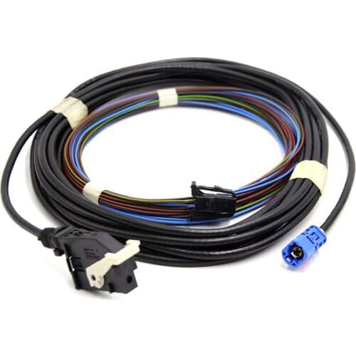 RCD510 RNS510 RNS315 For JETTA MK6 RGB Rear View Reversing Camera harness Cable wire