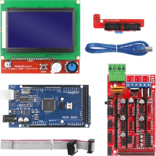 3D Printer Starter Kit including Mega 2560 R3, RAMPS 1.4 Controller, LCD 12864 for Arduino