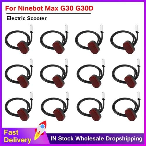 12PCS Rear Fender Tail Light For Ninebot Max G30 Electric Scooter Waterproof Safety Signal Warning light Brake Light Accessories
