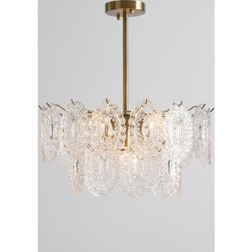 Gold Crystal American Style Retro Chandeliers Luxury Lighting For Living Room Bedroom Hall Hotel Restaurant Dining Room Fashion