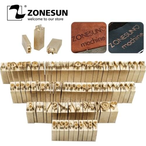 ZONESUN Personalized Brass Wood Leather Stamp Custom Letter Initial Branding Mold Heating Embossing Tool For Keychain Journal