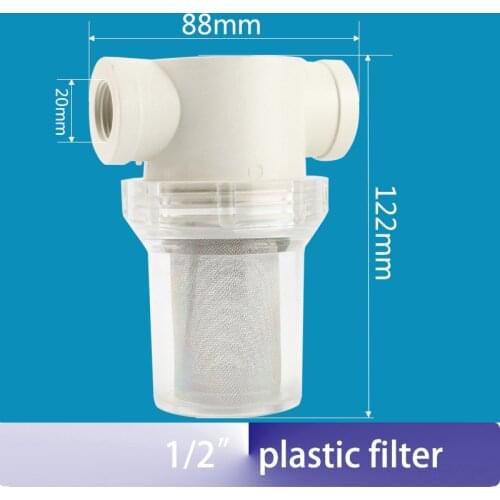 1/2" DN15 water level valve water tank plastic filter /Inline Water Filter Strainer with stainless steel