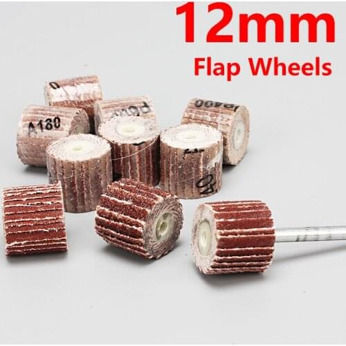 1Pcs 12mm Sanding Flap Disc Grinding Wheels Brush Sand Dremel Accessories For Abrasive Grinder Rotary Tools
