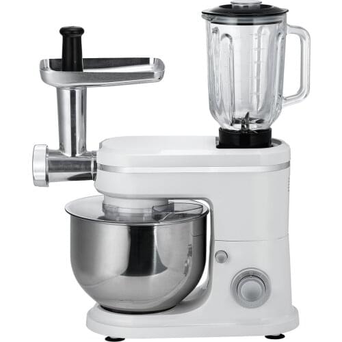 1200W 6L 2021 New Model Multi-functional 3 in 1 Meat grinder Glass blender jar Kitchen Dough stand mixer machine