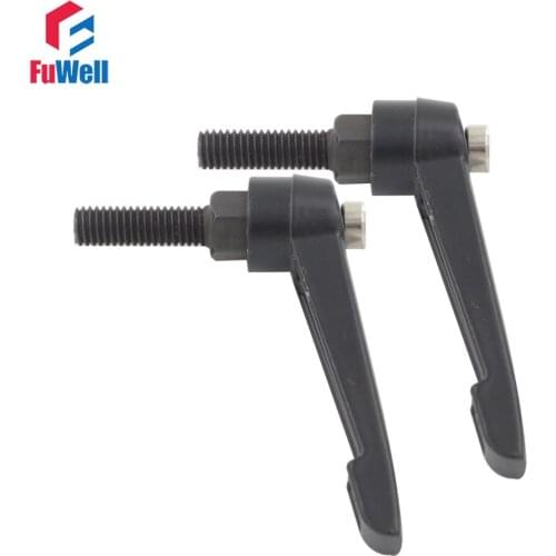 2pcs M8 x 40mm Male Thread Adjustable Handle Knob Free Shipping 8mm Thread Diameter 40mm Thread Length Clamping Handle