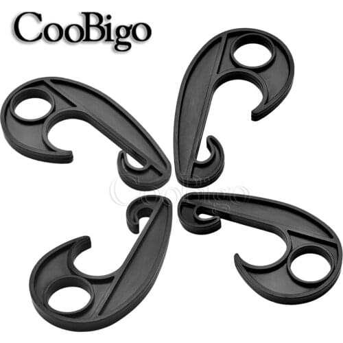 50pcs Shock Cord Hooks Bungee Rope Hook for Outdoor Backpack External Strapping Bag Luggage Camping Tent Canvas DIY Accessories