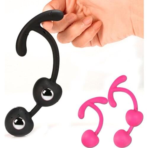 Anal Sex Prostate Toy Butt Plugs with Rotating Beads Vagina Kegel Ball Prostate Massage Anal Plug Adult Sex Toys for Women Men