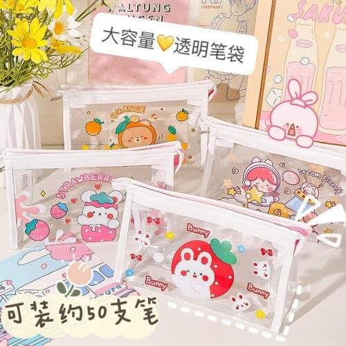 Kawaii bag pencil case girls school supplies pink school supplies