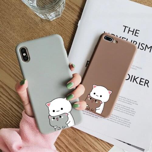 Cartoon Cat Case For Samsung Galaxy A50 A70 A51 A71 A21S A31 A41 A12 A10 A30 S21 S20 FE Note 20 S8 S9 S10 Plus Ultra Soft Cover