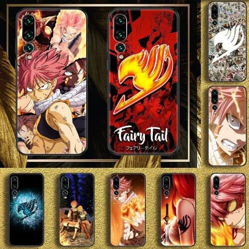 Anime FAIRY TAIL Phone case For Huawei P Mate P10 P20 P30 P40 10 20 Smart Z Pro Lite 2019 black 3D cell cover luxury prime