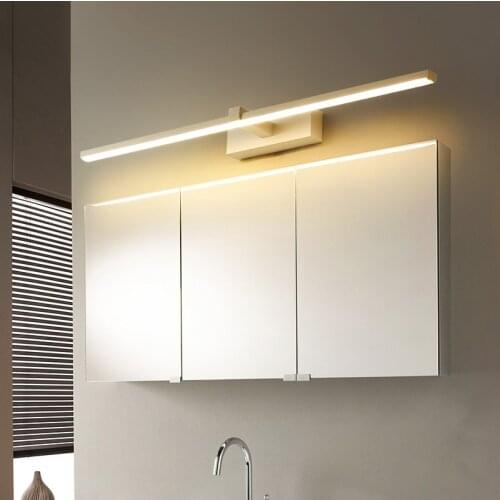 Black/White 0.4-1.2M Modern Mirror Lights Anti-fog LED Bathroom lights dressing table/toilet/bathroom mirror lamp Fixtures