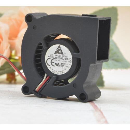DC 24V projector fan blower for Delta original 5015 BUB0524HHD 50X50X15MM 24V 0.18A three-wire turbo fan