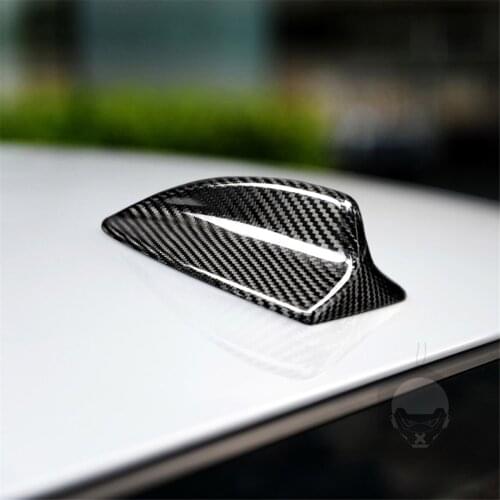 Carbon Fiber Shark Fin Antenna Decorative Cover Trim Sticker for BMW E90 E92 M3 2010-2012 Exterior Decoration Car Accessories