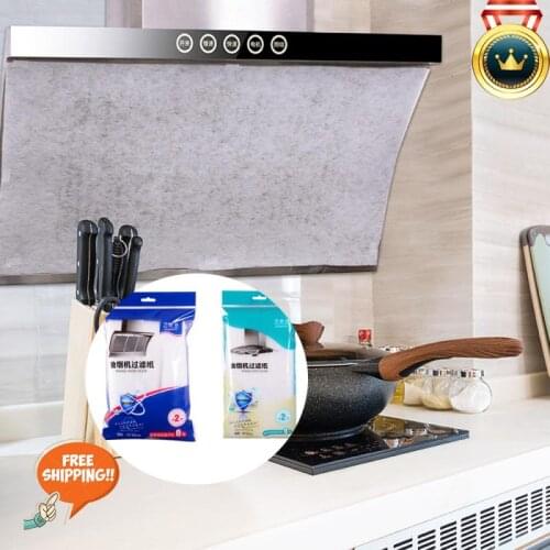 45*90 CM Kitchen Oil Filter Paper Non-woven Absorbing Paper Anti Oil Cotton Filters Cooker Hood Extractor Fan Protection Filter