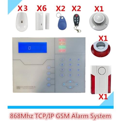 Focus 868Mhz French Voice TCP IP Alarm GSM Alarm System Wireless Home Burglar Security Alarm System Control By App and WebIE