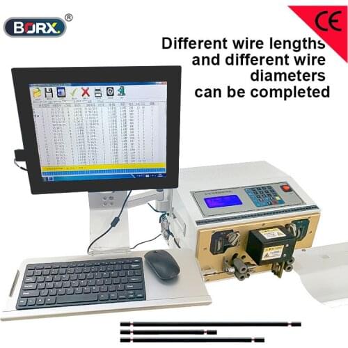 Intelligent multi strands wire stripping and cutting machine with PC smart device setting freely seting long and short wire peel