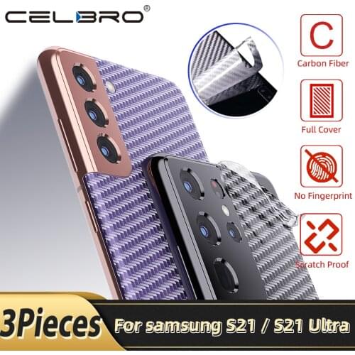 Carbon Sticker for Samsung Galaxy S21 Plus/Ultra Protector Back Film Clear Phone Skin for Samsung S21 Ultra S21+ S 21 S20 Plus
