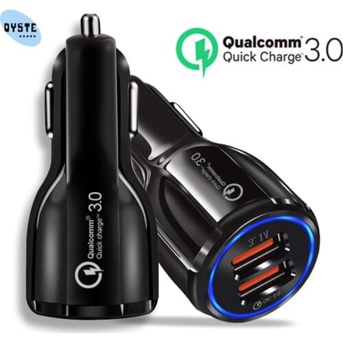 Ladowarka Samochodowa Carregador USB Para Auto For Samsung Xiaomi iPhone Huawei Car Charger Fast Cell Phone QC 3.0 Cargador auto