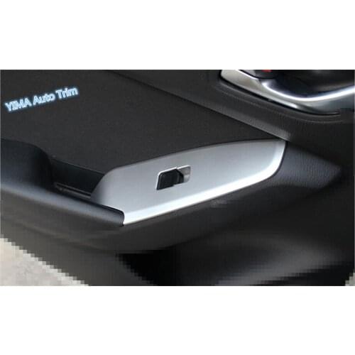Lapetus For Mazda 3 AXELA Hatchback Sedan 2014 2015 2016 ABS High Quality Armrest Window Glass Lift Button Panel Cover Trim