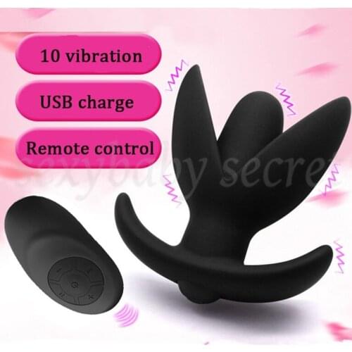 Remote Control Prostate Massage Vibrating Opening Butt Plug Anus Dilators Anal Plug Vibrators Erotic Sex Toys for Woman Men Gay