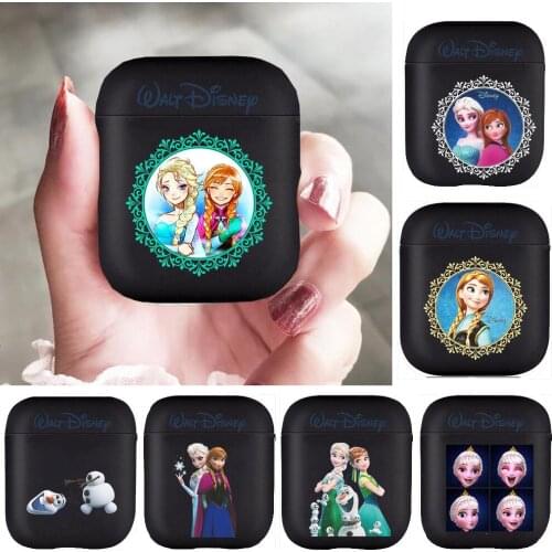 Ana Elsa Disney Frozen Princess Soft Silicone Cases For Apple Airpods 1/2 Protective Bluetooth Wireless Earphone Cover For Apple