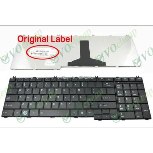 New Laptop keyboard for Toshiba Satellite C650 C655 C655D C660 L650 L655 L670 L675 L750 L755 Black US Version - MP-09N13US-698