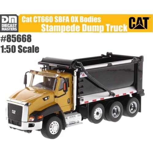2021 NEW 85668 1/50 Scale Caterpillar CAT CT660 SBFA with Ox Bodies Stampede Dump Bed by Diecast Masters Model For Collction