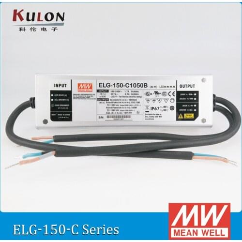 Original MEAN WELL ELG-150-C2100B 2100mA 36~72V 150W PFC LED Power supply IP67 dimming led driver ELG-150-C waterproof