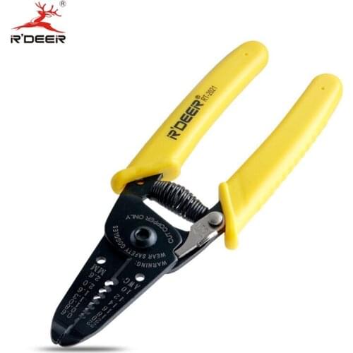 RDEER 180mm Pliers Wire Stripper Multi Tool Stripping Pliers Cutter 0.6-2.6mm Automatic Cable Cutting Scissor Hand Tools